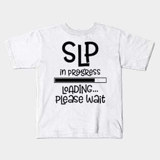 Speech Pathologist In Progress Retro Funny SLP Kids T-Shirt